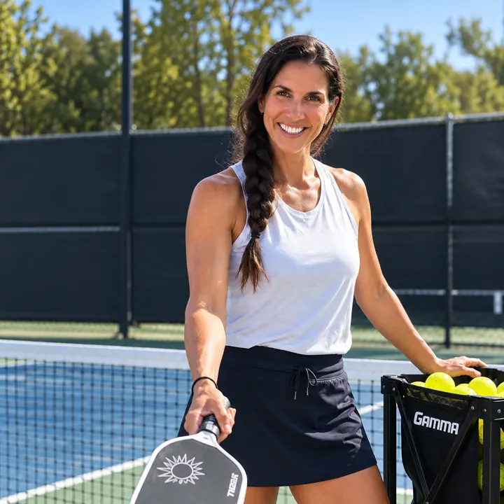 Portrait of Jennifer Shellby Miller on court